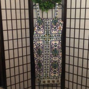 Antonio Melani “Italian Tile” midi dress